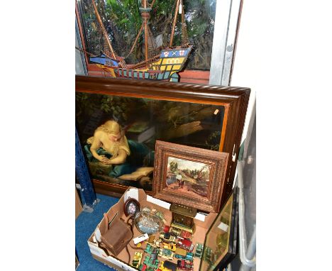 ONE BOX OF CORGI CLASSICS AND SUNDRIES, to include a Coronet Box camera, eighteen Corgi 'Models of Yesteryear', Chitty Chitty