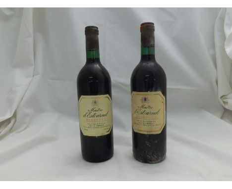 Twelve bottles Maitre D?Estournet Bordeaux unknown vintage  