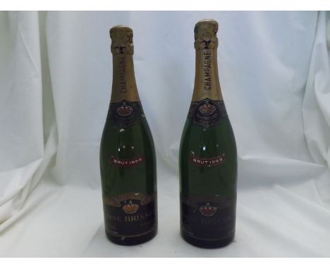 Seven bottles Rene Brisset 1969 vintage Champagne  