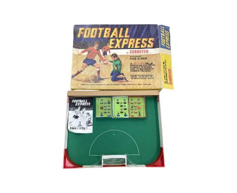 A vintage boxed Subbuteo Football Express table top game (unchecked for completeness)