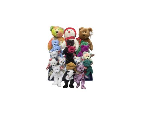 An extensive collection of TY Beanie Baby / Buddy bears (some duplicates) with tag protectors, to include: - Britannia (Buddy