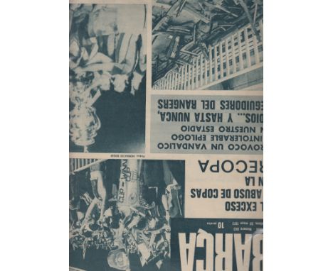 1972 ECWC FINAL      Dynamo Moscow v Glasgow Rangers played 24 May 1972 at the Nou Camp, Barcelona. Rare ''BARCA'' FC Barcelo