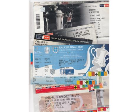 2001 ONWARDS - CUP FINALS     Ten FA Cup Final tickets, 2001-2009 inclusive plus 2011,  2001 which is a Royal Box ticket has 