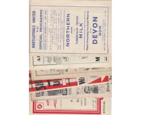 1940s   Ten 1940s programmes, Arsenal v Aston Villa 22/9/45, v Man City 47/8 and v Blackpool 48/9, West Ham v Barnsley 48/9, 