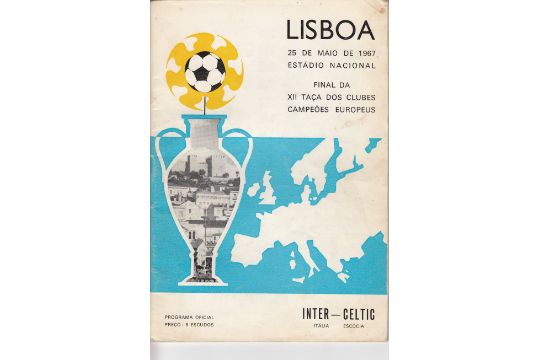 EUROPEAN CUP FINAL 1967 Programme Celtic v Inter Milan European Cup ...