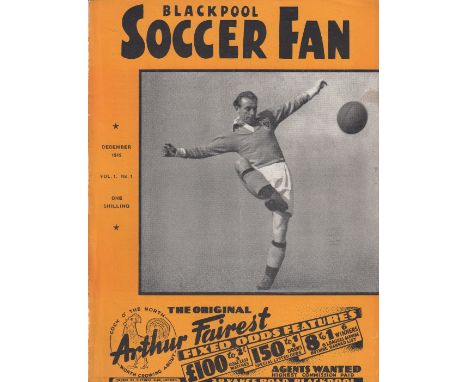 BLACKPOOL SOCCER FAN MAG   First five issues of Blackpool Soccer Fan magazine published between Volume 1 number 1 December 49