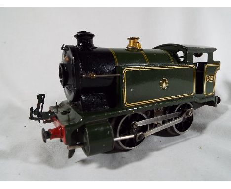 Model Railways - a Hornby tinplate O gauge 040T E120 tank locomotive Op No. 4560 green GWR livery, re-wheeled 1981, bulb hold