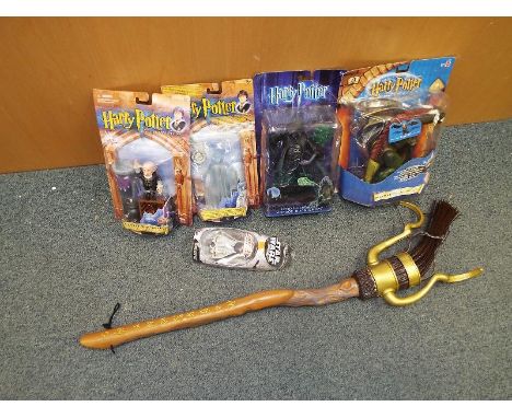 Harry Potter - a collection of sealed Harry Potter blister packs, a Star Wars Titanium series snow speeder and a Harry Potter