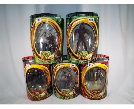 Lord of the Rings - a collection of Lord of the Rings figures to include Frodo (red) Boromir (red) Gimli (green) New Born Lur