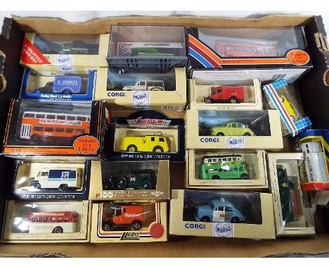 A collection of diecast model motor vehicles to include The Exclusive First Edition 1/76 scale Greater Manchester transport b