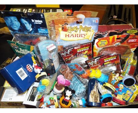 A collection of predominantly sealed blister packs to include WWF Wrestling, Action Hoverport, Dr Loveless with Spider blaste