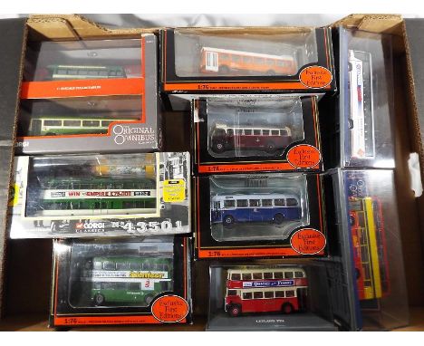 A collection of diecast model transport buses and coaches to include The Original Omnibus Company, Corgi Classics, Exclusive 