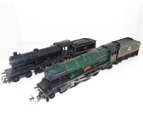 Model railways - two Hornby OO gauge locomotives with tenders comprising 4-6-0 op no 61572 BR black livery # R150 and 4-6-2 P
