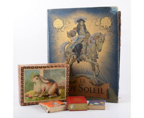 Toudouze, Gustave "Le Roy Soleil" 1904 in blue and gilt hard cloth binder, a Dean's "Big Animal Rag Book" No. 176,  vintage g