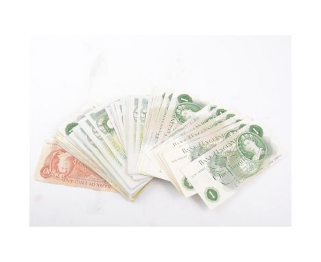 Banknotes: A Collection of one pound notes F S Fforde, Chief Cashier; L K O'Brien; Hamon; Somerset; Page; together with other