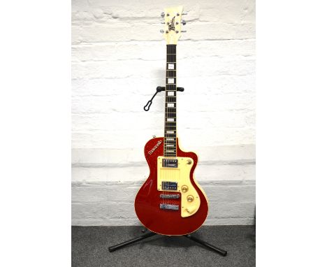 Fleetwood Mac interest; a vintage 1960's Italia Maranello electric guitar, with case previously owned by Peter Green, with ac