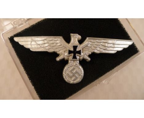 WW2 , 1930s An original German N.S.K.O.V. Aluminium alloy breast eagle. The Nationalsozialistische Kriegsopferversorgung (N.S