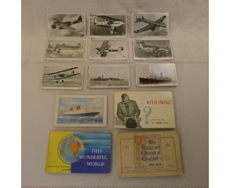 A collection of various vintage post cards , cards comprising 7 x original Valentines 1930s , WW2 aircraft recognition postca