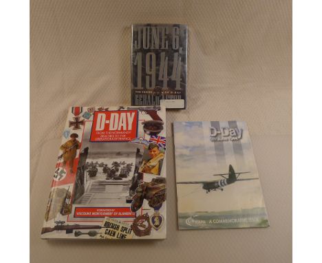 WW2 D Day Three vintage history books comprising June 6th, 1944, The Voices of D Day by Gerald Astor Published by St. Martin'