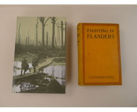 Two vintage WW1 history books comprising In Flanders Fields The 1917 Campaign by Leon Wolff Published by The Folio Society Lo