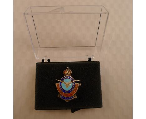 WW2 An original unusual RCAF (Royal Canadian Air Force) silver and enamel sweetheart brooch. This RCAF sweetheart brooch and 