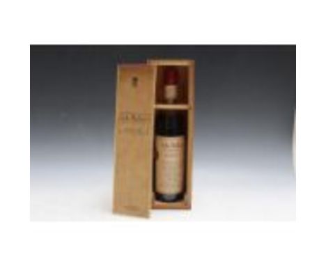 1 BOTTLE OF J DE MALLIAC BAS ARMAGNAC EXTRA HOS D'AGE IN WOODEN PRESENTATION BOX, bottle No. 17702, wax seal intact