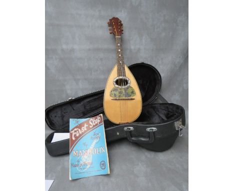 AN ITALIAN EIGHT STRING MANDOLIN, with label for Fratelli Vinaccia inside, in modern hard fitted case