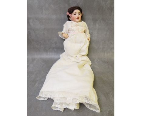 A 19TH CENTURY PORCELAIN BODIED DOLL 'BABY EDNA', inscribed S.P.B.J. 236 Paris