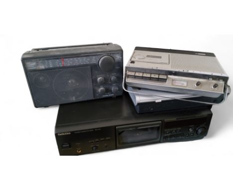 A Vintage Philips N2205 Cassette Recorder;&nbsp; Morphy Richards radio;&nbsp; Alesis Twin CD;&nbsp; &nbsp;Technics Stereo cas