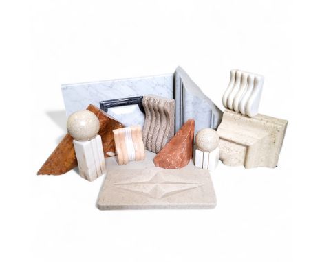 Various Architectural marble specimen fragments 