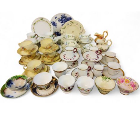 Tea Ware - a Jackson &amp; Gosling Ye Olde English tea service, for five, c.1940;&nbsp; &nbsp;19th century Staffordshire coff
