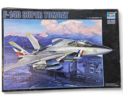 A Trumpeter 1:32 Scale F-14D Super Tomcat, VF-31 CAG NO.164432 USS Theodore Roosevelt, boxed&nbsp; 
