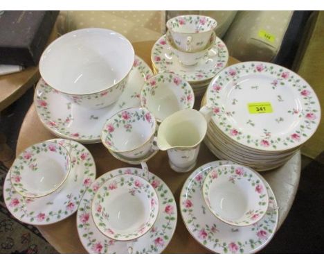 A Royal Worcester part teaset to include two sandwich plates 
