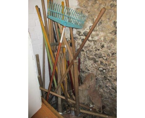 A selection of vintage gardening tools 