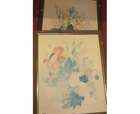 A pair of modern botanical prints