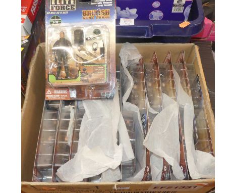 A box of Elite Force 1/18 scale British Army boxed figures