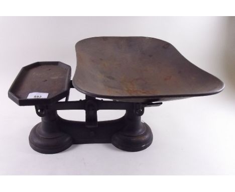 A set of cast iron scales 