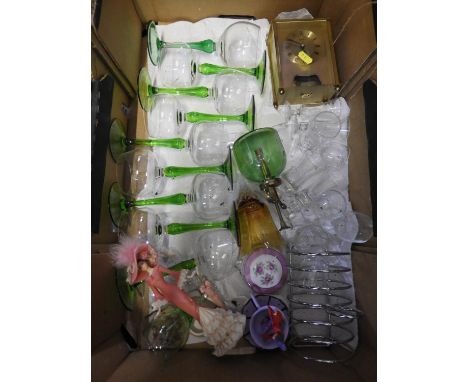Box of Misc - Carriage Clock etc 