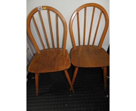 Pair of Stick Back Chairs 