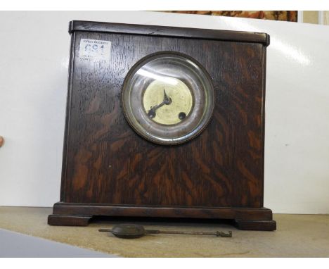 Oak Mantel Clock 