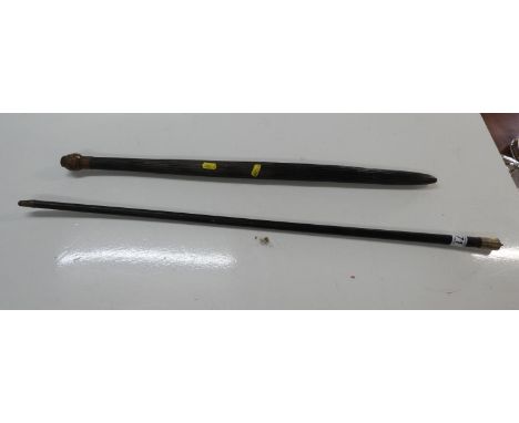 Horn Handles Hunting Crop and Unusual Club 