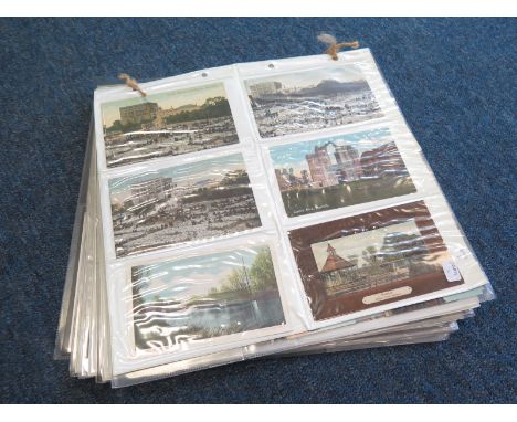 Norfolk, vintage & modern selection in loose pages   (approx 216 cards)