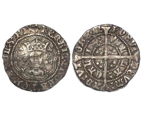 Henry VI First Reign silver halfgroat, Annulet Issue 1422-1430, Calais Mint, with annulets reverse, Spink 1840, full, round, 