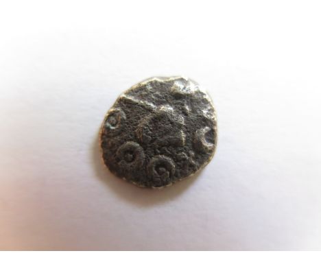 Ancient British, Celtic uninscribed silver unit of the Dobunni, ABC 2036, Spink under 377, slightly oval flan and slightly ro