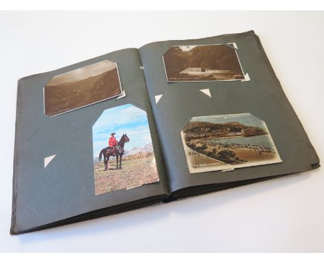 Vintage album containing original mixture   (approx 110 cards)