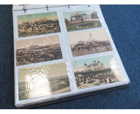 Large modern album containing vintage & modern, Great Yarmouth, Gorleston, Norwich floods, etc   (approx 320 cards)