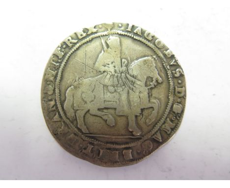 James VI of Scotland, silver sixty shillings, after accession, reverse reading:- QVAE DEVS, mm.Thistle, thistle also on the h