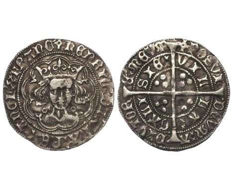 Henry VI First Reign 1422-1461, silver groat, Calais Mint, Annulet Issue 1422-1430, with an annulet in two reverse quarters, 