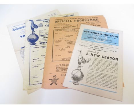 Tottenham collection includes 1943/44 v West Ham v Brentford 1958/59 Notts County res 1958/59 v Norwich FAC 60/61 v Sheff W v