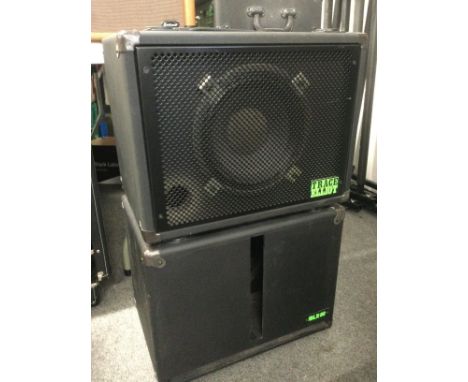 A Trace Elliot BLX80 bass amp speaker and one other (2).